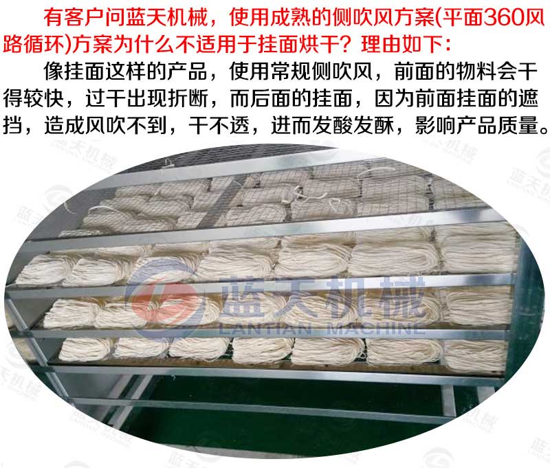 面條烘干機烘干工藝