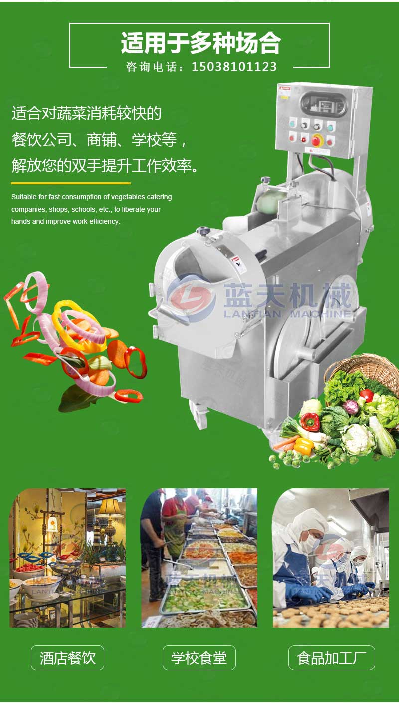 多功能切片丁絲機(jī)適用于多種場(chǎng)合